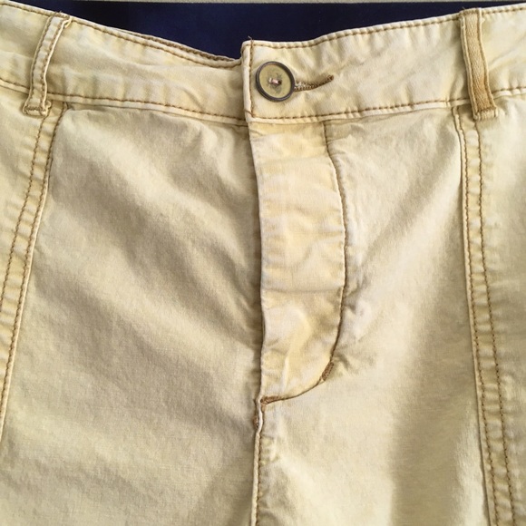 Anthropologie | Yellow Utility Shorts - Picture 6 of 6